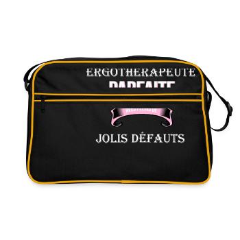 Ergotherapeute cadeau humour - Sac Retro - noir/or - Devant