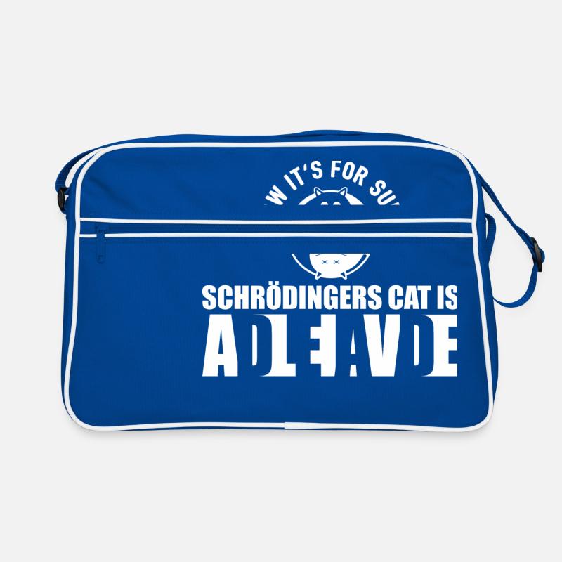 Schrodingers Katze Dead Alive Nerd Geschenk Retro Tasche