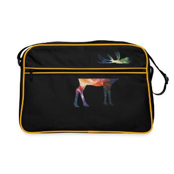 espace Hirsch - Sac Retro - noir/or - Devant