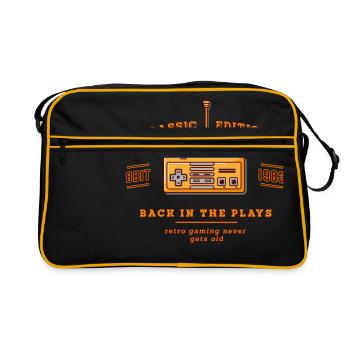 Retro Gamer - NES - Retro Tasche - Schwarz/Gold - Vorne