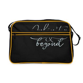 symbole d'amitié symbole de l'infini Infinity - Sac Retro - noir/or - Devant