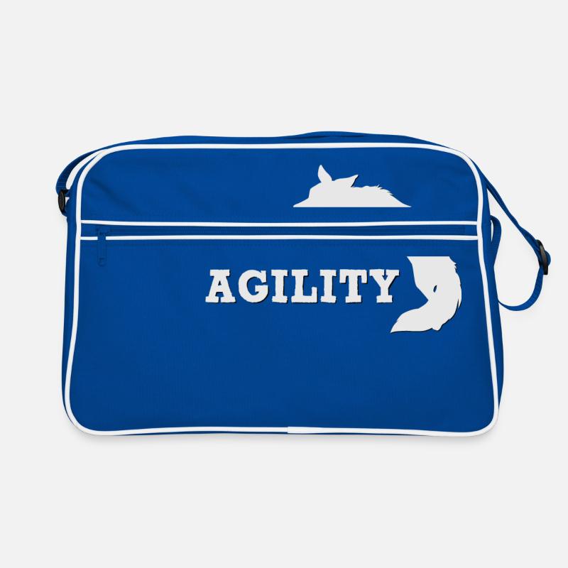 Agility Border White Retro Bag