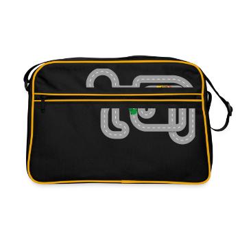 Racing cars - slotcar - Retro Bag - black/gold - Front