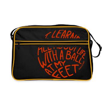 Football is Life World Champion 2018 Sport German - Retro Bag - black/gold - Front