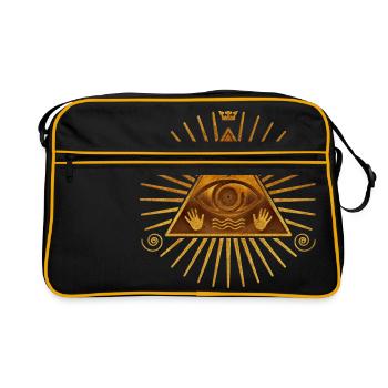 L'œil qui voit tout de Dieu - or - Sac Retro - noir/or - Devant
