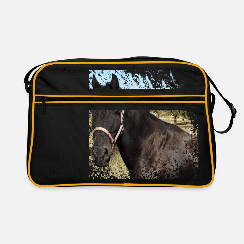Wer möchte auf diesem Pferd nicht davonreiten? Retro Tasche