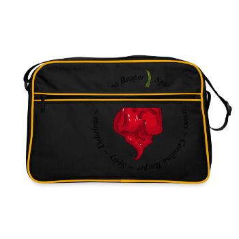 Chili Pepper Chili Pepper Carolina Reaper Hot - Sac Retro - noir/or - Devant
