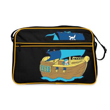 Pirate Boat - Sac Retro - noir/or - Devant