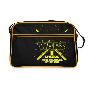 Kindergarten the wars training classroom fun - Retro Bag - black/gold - Front