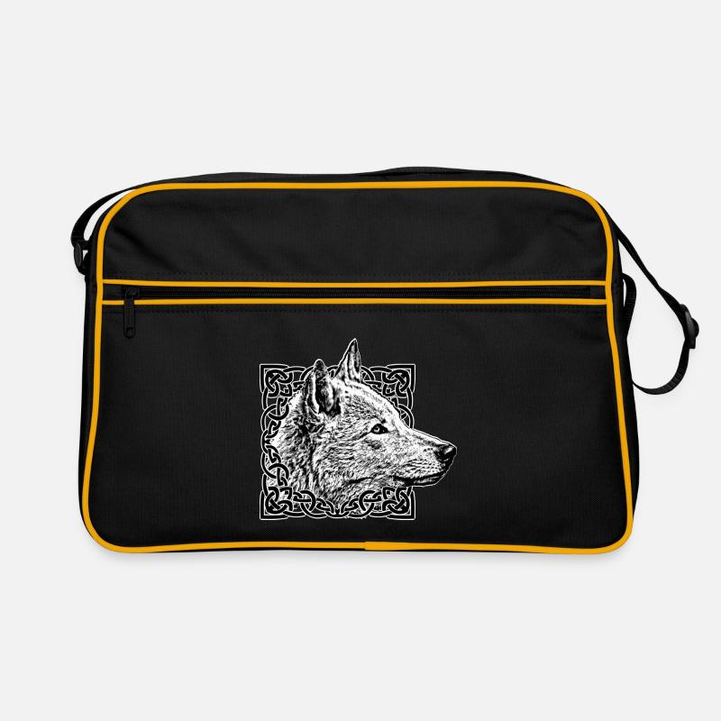 Wolf grau Retro Tasche