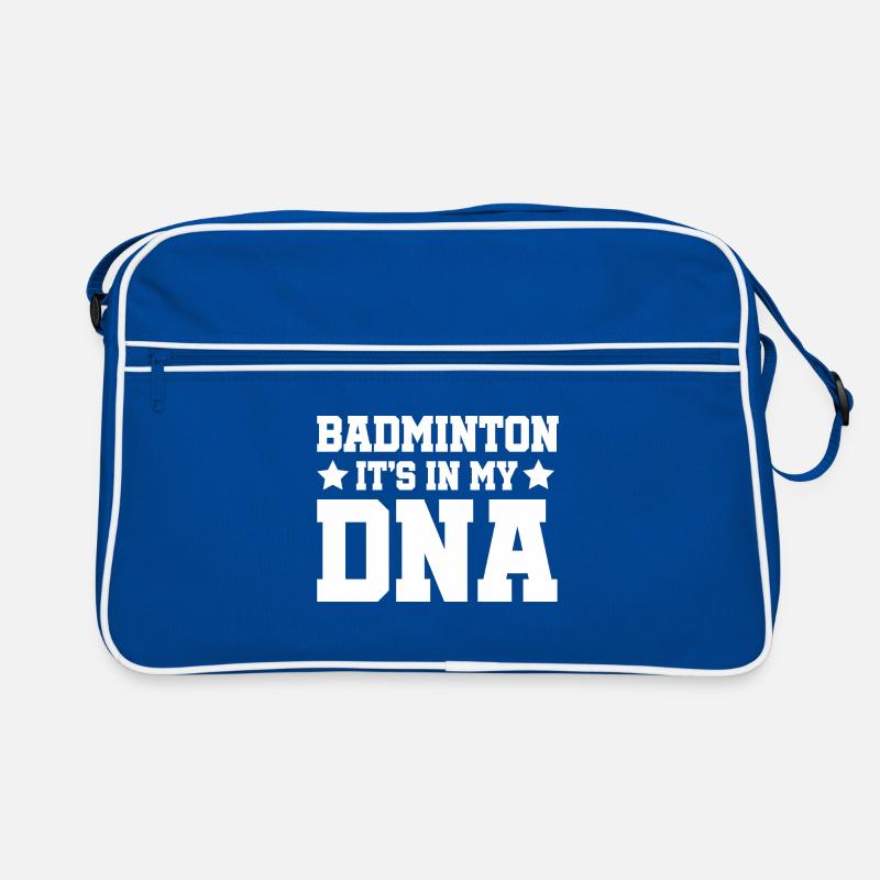 Badminton It's In My DNA Shuttlecock Badminton Pla Retro Tasche