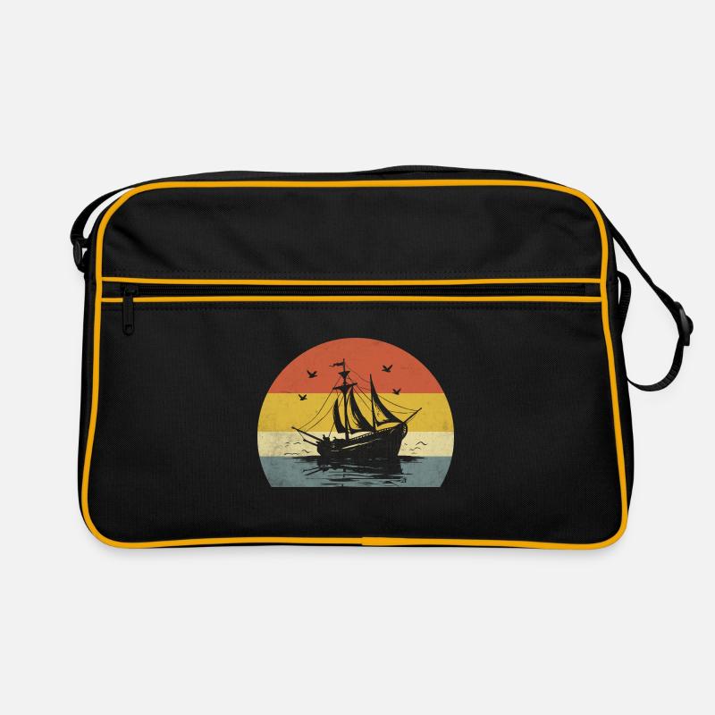 Retro Bootfahren Paddelboot Retro Tasche