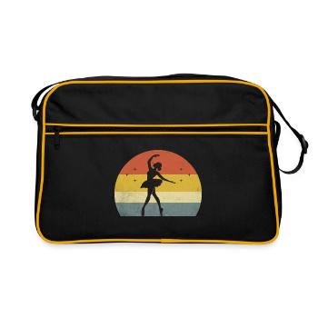 Danseuse Rétro Pour Danseuse Chorégraphie - Sac Retro - noir/or - Devant