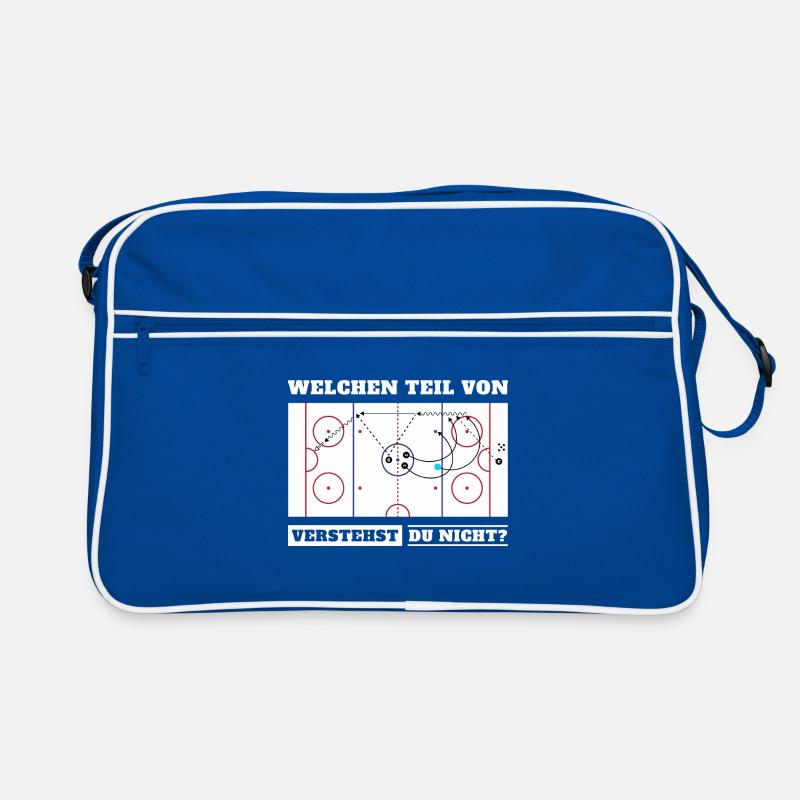 Eishockeyspiel Welchen Teil Von Eishockey Verstehs Retro Tasche
