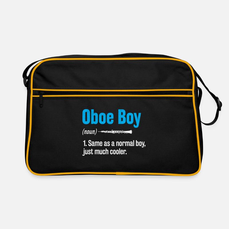 Oboe Boy Oboe Basoonist Marching Band Instrument B Retro Bag