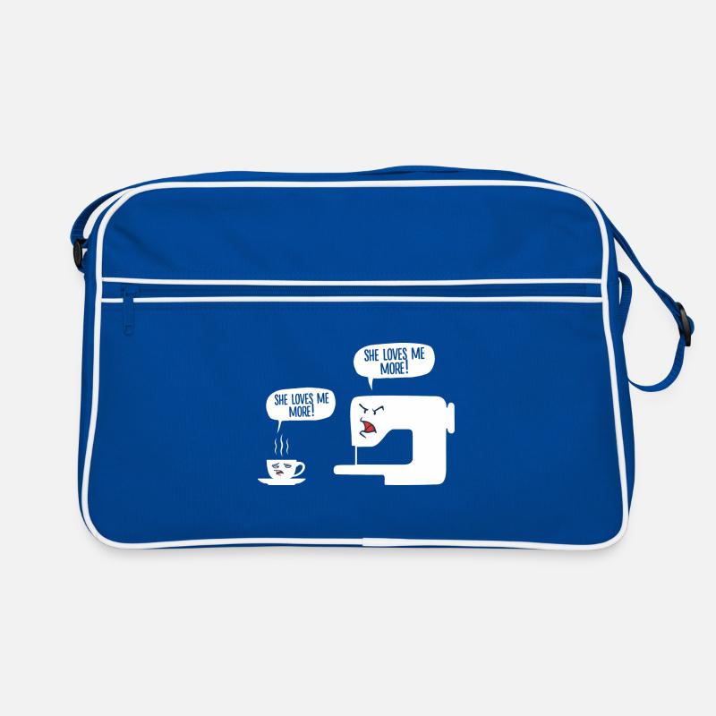 Funny Graphic Knitting Wool Quilting Stitching Sew Retro Tasche