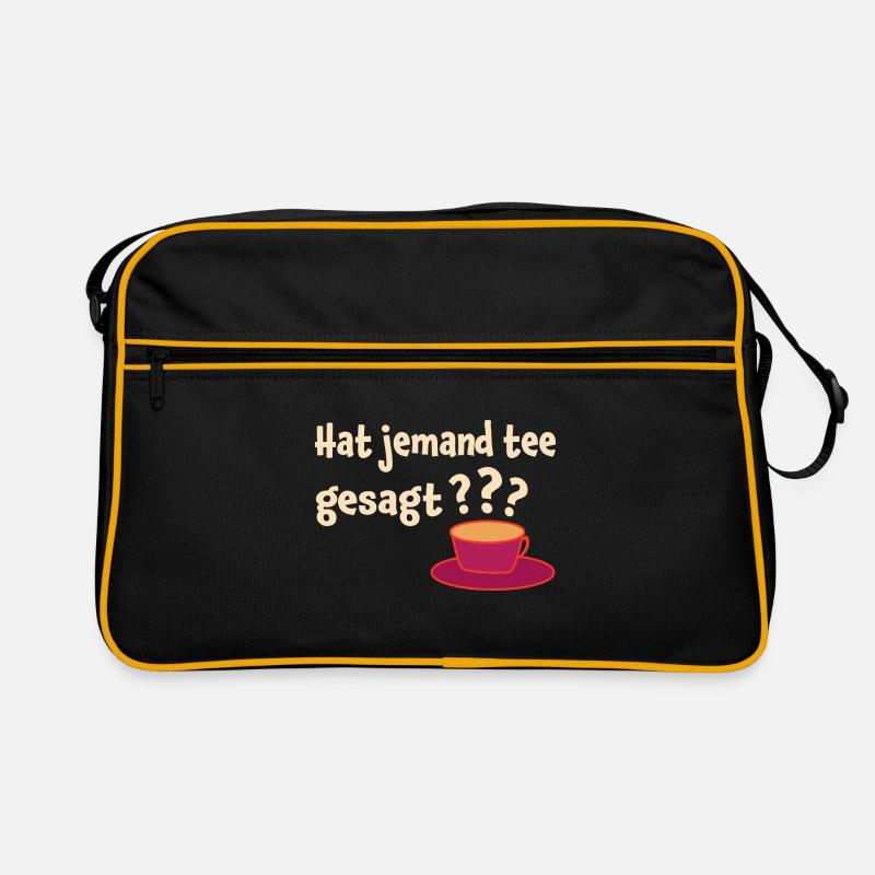 Hat Jemand Tee Gesagt Teeliebhaber Tee Trinker Grü Retro Tasche