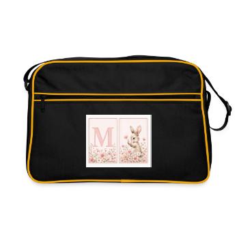 Test - Retro Tasche - Schwarz/Gold - Vorne
