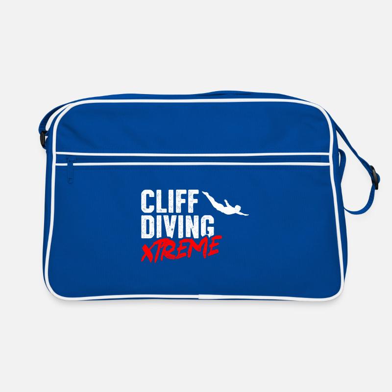 Retro Graphic Cliff Diver Cliff Diving Tombstoning Retro Bag