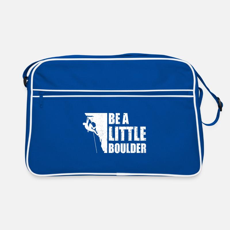 Be A Little Boulder Bouldering Climbing Climber Bo Retro Tasche