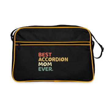 Best Accordion Mom Ever Accordions Accordionist Mu - Retro Bag - black/gold - Front