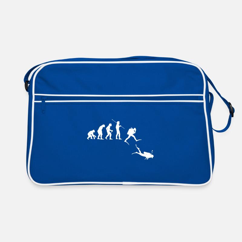 Evolution Graphic Diver Diving Scuba Diver Apnoe S Retro Tasche