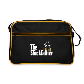 The Stockfather Trader Finance Shareholder Bear Bu - Retro Tasche - Schwarz/Gold - Vorne