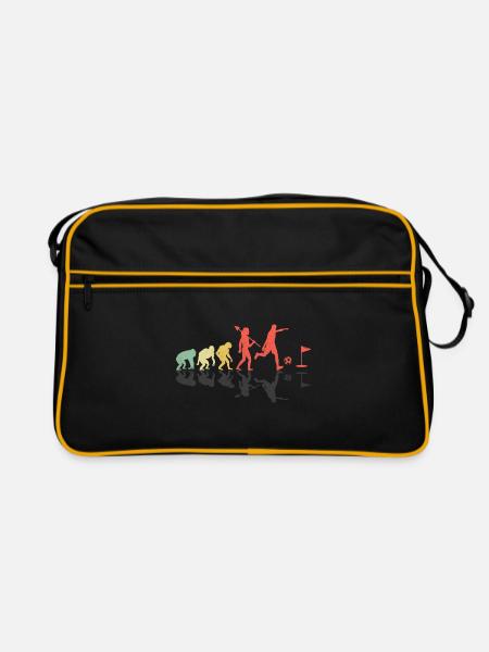 Footgolf Evolution Foot Golf Jouer Footgolfeurs F - Sac Retro - noir/or - Devant