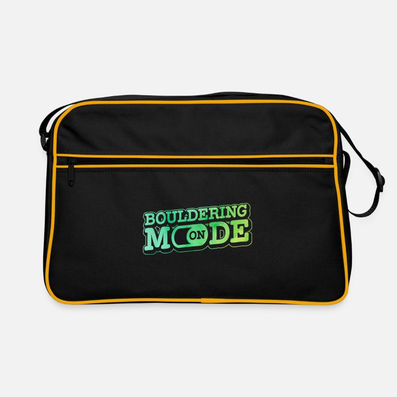 Bouldering Mode On Rock Climber Rock Boulder Mount Retro Tasche