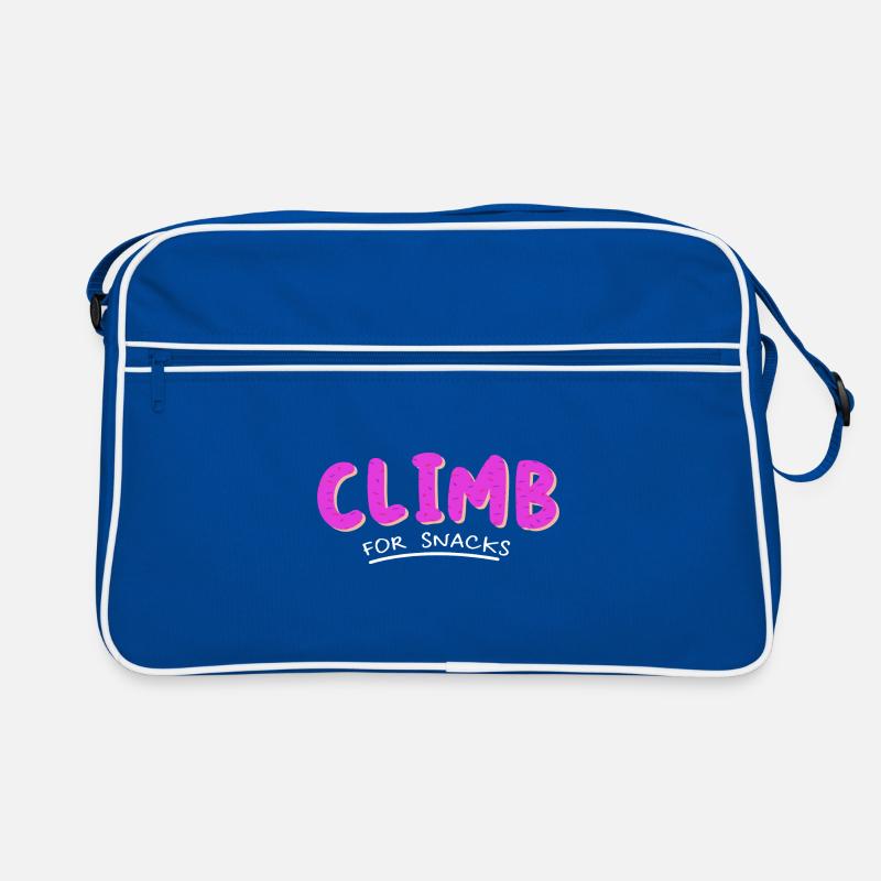 Climb For Snacks Bouldering Rock Climbing Rock Bou Retro Tasche