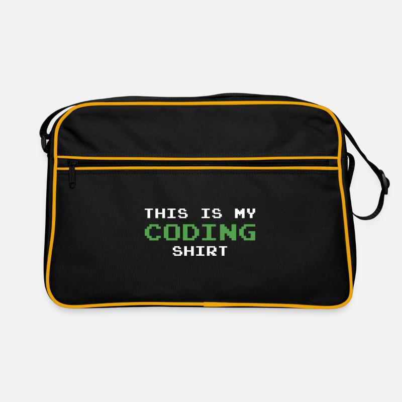 This Is My Coding Shirt Coder Programmer Computer Retro Tasche
