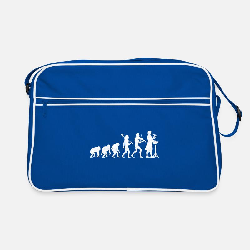 Evolution Musiklehrer Musikklasse Musiker Retro Tasche