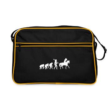 Photographie de cheval Équitation Evolution Photo - Sac Retro - noir/or - Devant