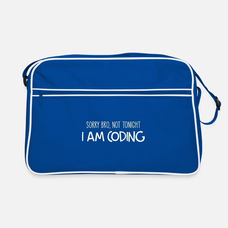 Sorry Bro Not Tonight I'm Coding Programmer Develo Retro Tasche