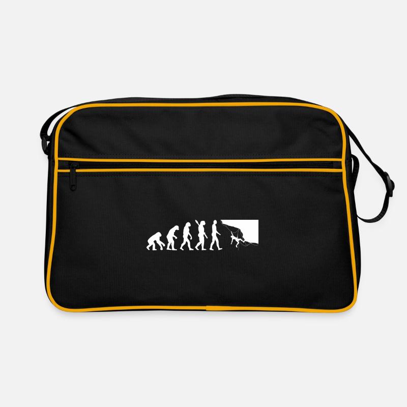 Evolution Graphic Climbing Climber Bouldering Boul Retro Tasche