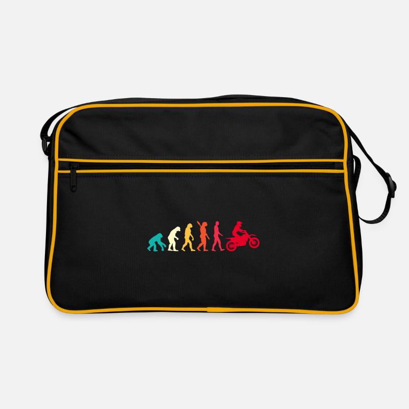 Evolution Graphic Dirt Biker Motorcycle Enduro Mot Retro Tasche
