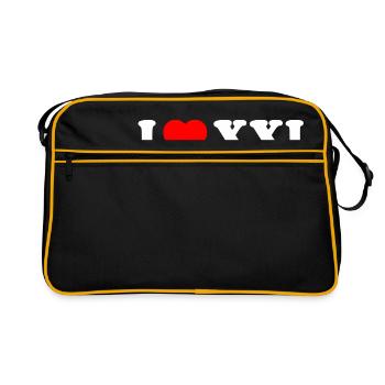 I love xxl - Retro Bag - black/gold - Front