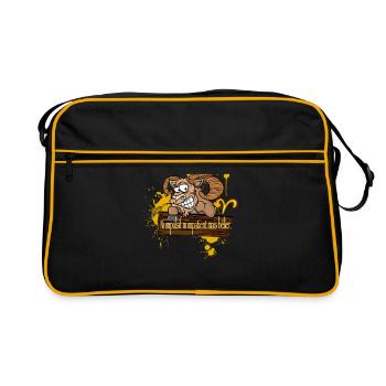 "Ram" - Retro Bag - black/gold - Front