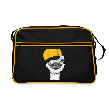Bouquet mignon - que regardez-vous? - Sac Retro - noir/or - Devant