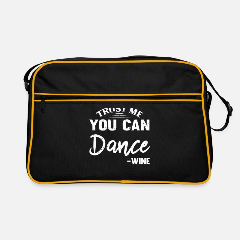 Dancing Wine Saying Celebrate Wine Drinker Alcohol Retro Bag
