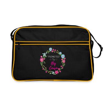 Big Cousin Cousin Cousinchen Family Relatives - Retro Bag - black/gold - Front
