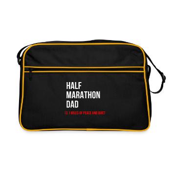 Demi-marathon papa papa 13,1 milles course de repos - Sac Retro - noir/or - Devant