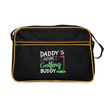 Golf Daddy Buddy Say Golfer Golfer Hobby - Retro Bag - black/gold - Front