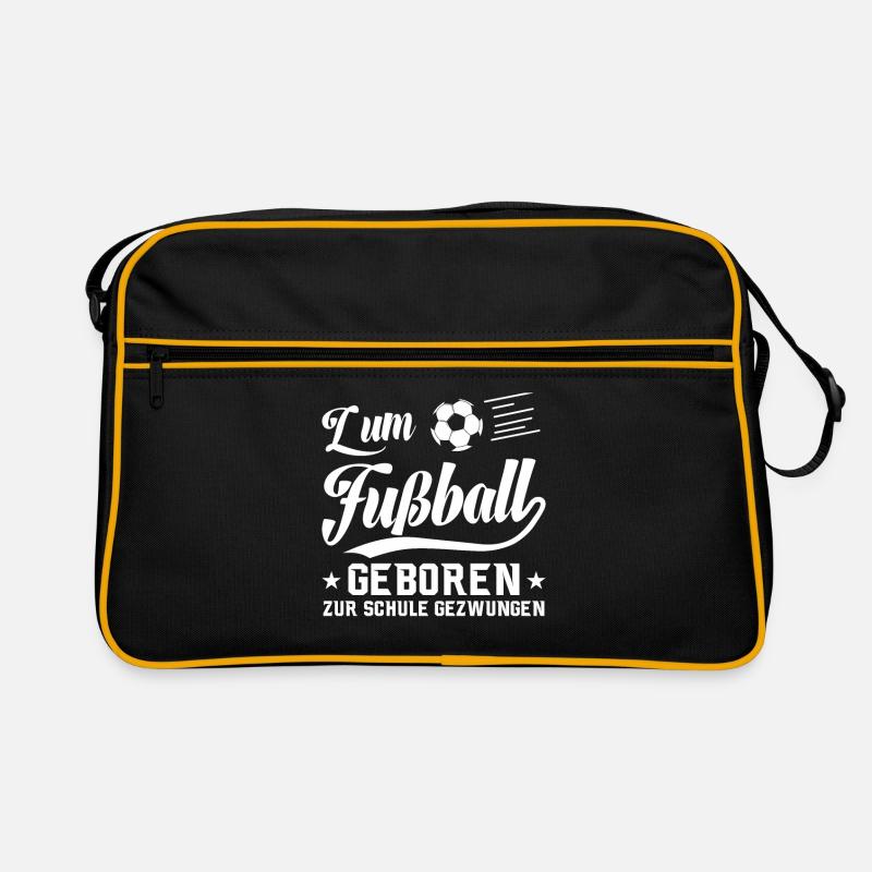 Au football Né à l'école Dire forcée Sac Retro