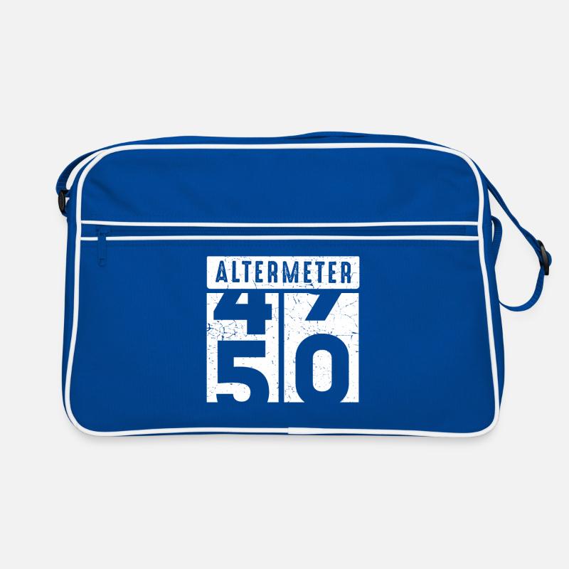 Altermeter 50. Geburtstag Fünfzig Geburtstagsparty Retro Tasche