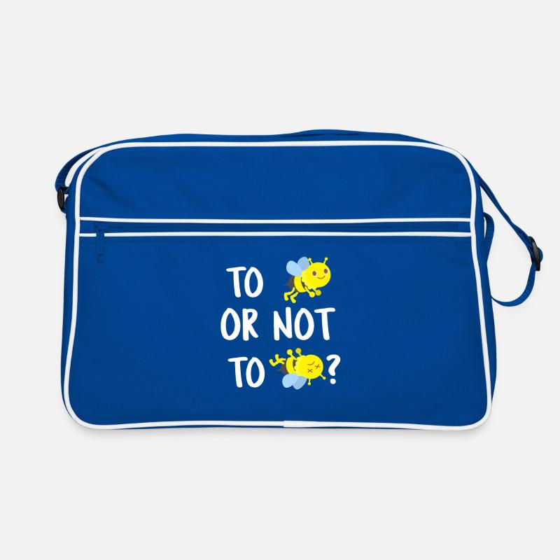 To Bee or not to Bee - Sein oder nicht Sein Biene Retro Tasche