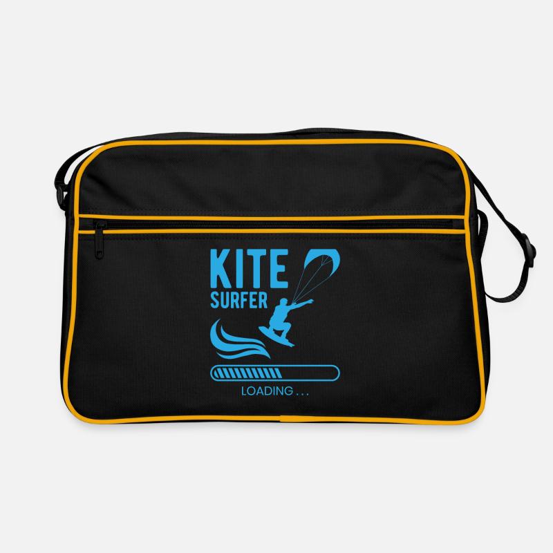 Kite Surfer Loading Future Kitesurfer Sea Retro Bag