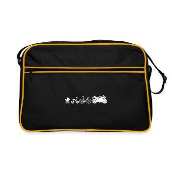 Evolution Stroller Bicycle Motorcycle for Bikers - Retro Bag - black/gold - Front