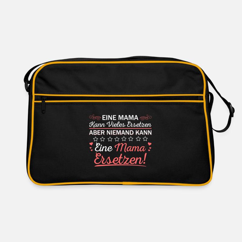 Niemand kann eine Mama Ersetzen Mutterliebe Spruch Retro Tasche