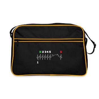 Motorcycle Heartbeat Gear Shifting Bike - Retro Bag - black/gold - Front